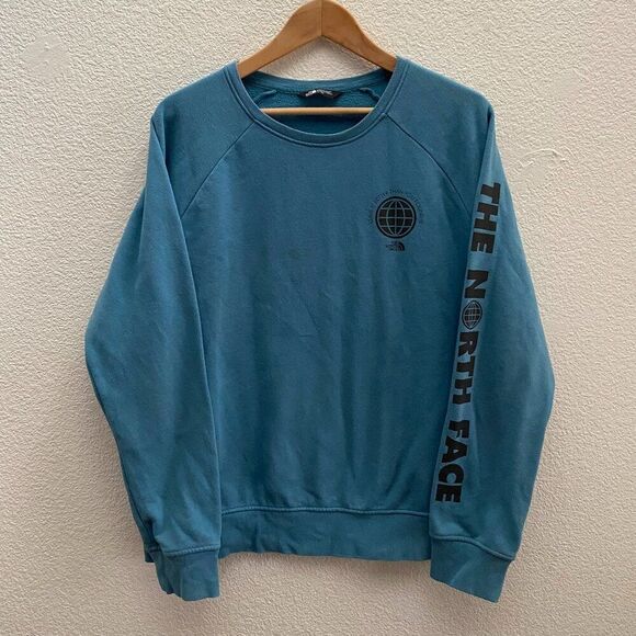 The North Face Leave It Better Than You Found It Sweatshirt XL Blue Green - Picture 1 of 4